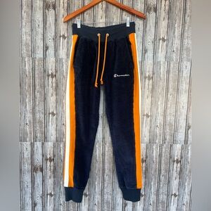 Champion Mens Corduroy‎ Blue Orange Jogger Size S